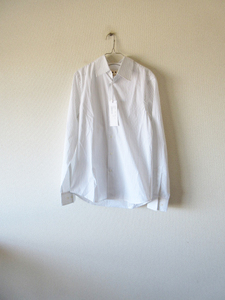 美品 2019 MARNI / マルニ CUMU0024A0 CAMICIA UOMO STRIPED SHIRT WHITE×BLUE 46 * レディース シャツ ブラウス