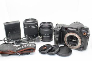 ソニー Sony α700 DSLR-A700 ダブルズームキット DT 18-55mm 3.5-5.6 SAM/DT 55-200mm F4-5.6 SAM #Z4274