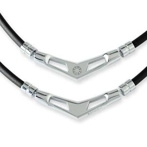 BANDEL（バンデル）Healthcare Necklace　V1（ネックレスブイワン）正規品　Black×Silver　Lサイズ（54㎝）新品　専用箱入