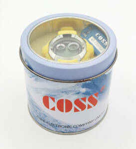 【未使用品】COSS 腕時計 イエロー タグ付 ケース付 ●プライズ景品●黄色