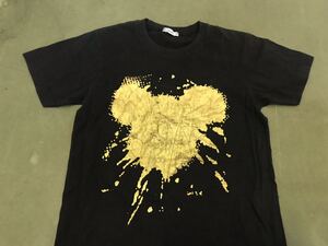 古着　アメコミ　デザインTシャツ　Sサイズ　黒系　良品　アメリカ古着　ビンテージ　金色