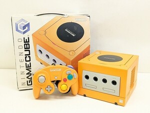 R262-N41-1649 Nintendo ニンテンドー ゲームキューブ DOL-001 オレンジ ゲーム機 本体 箱あり 現状品3