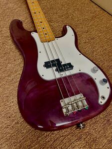 グレコ　ヴィンテージベース　プレシジョンベースタイプ　メイプルボディ　bassmods PU Bass