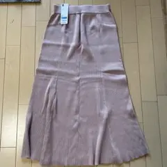 【新品】GUリブニットマーメイドスカートS
