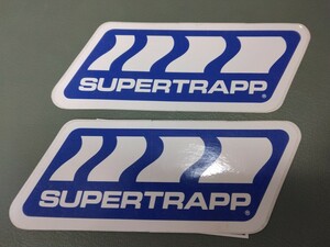 送料63円 SUPERTRAPP ステッカー シール 2枚セット スーパートラップ マフラー