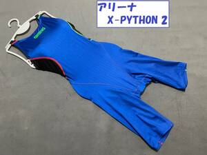 ★アリーナ 女子 競泳水着 FAR-9020W サイズO XL arena X-PYTHON 2 レディース ハーフスパッツ レース用 FINA コスプレ 水泳 部活