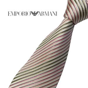 EMPORIO ARMANI ネクタイ レジメンタル柄 ストライプ柄 エンポリオアルマーニ USED 中古 m1397