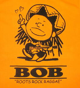 ★ピーナッツ パロディ Tシャツ ボブ マーリー 黄 - L Snoopy Bob Marley 新品 ラスタ マン ジャマイカ jamaica