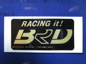 ★　BRD　ステッカー (RACING it! BRD)　 (黒金)40×20mm