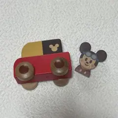 キディア　ディズニー　ミッキー　車　積み木