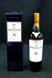 【未開封】　稀少古酒　ザ・マッカラン 　18年　１９９１年　 HIGHLAND　SINGLE　MALT　SCOTCH　WHISKY（箱入）　