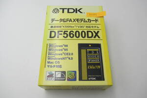 ●NA-044●レア、TDK データ&Fax モデルカード DF5600DX Windows/Mac os対応 K56Flex V.90　win 95 98