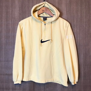 《キッズ》90s NIKE ナイキ ハーフジップ スウェットパーカー サイズ キッズ S 古着 k24110107