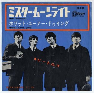 The Beatles【アナログシングル　国内盤　オデオン】Mr. Moonlight c/w What You