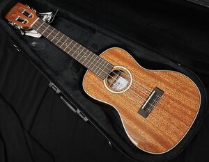 KALA KA-SMH-CG_W/CASE カラ コンサート ウクレレ Gloss Solid Mahogany オールソリッドマホガニーボディ グロスフィニッシュ