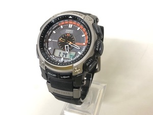 【中古品】カシオ☆PRO TREK☆腕時計☆電波ソーラー☆PRW-5000☆【箱無し】