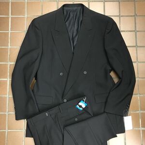 【新品★礼服】★激安礼服★オールシーズン礼服/サイズXL AB7/ブラック　漆黒の黒/ノーベンツ/冠婚葬祭　アジャスター　ダブルスーツ