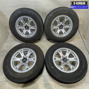 プラド ハイラックス 等 キーラーフォース 7.5-17+25 6H139.7 ブリヂストン DM-V2 265/65R17 17インチ スタッドレス 4本セット 009