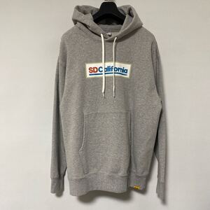 美品 standard California ロゴ スウェット パーカー M スタンダード カリフォルニア sweat parka フーディ グレー