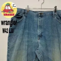 usa古着 wrangler デニム　ジーンズ　インディゴブルー　W42 L30