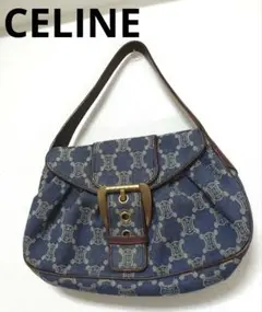 CELINE セリーヌ パリマカダム デニム ワンショルダー バッグ