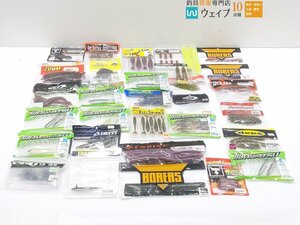 ゲーリーヤマモト ハートテール カットテールワーム・ハイドアップ コイケF・イマカツ フラシュリンプ 等 バスワーム 計31袋