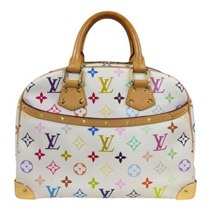 ルイヴィトン トゥルーヴィル モノグラムマルチカラー ハンドバッグ M92663 ホワイト レディース LOUIS VUITTON 中古