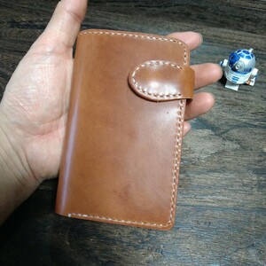 Middle Leather Walletイタチョコ ホックマン