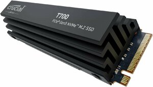 Crucial(クルーシャル) T700 2TB 3D NAND NVMe PCIe5.0 M.2 SSD ヒートシンクモデル 最大12,400MB/秒 CT2000T700SSD5 国内正規保証品