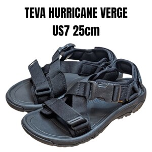 TEVA HURRICANE テバ ハリケーン 25cm ブラック　ユニセックス　スポーツサンダル　メンズサンダル　レディースサンダル　