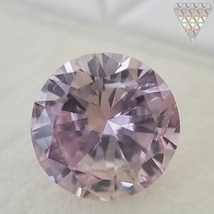 0.5 ct FANCY PURPLISH PINK ROUND SI ± GIA ダイヤモンド ルース DIAMOND EXCHANGE FEDERATION