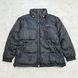 90s PellePelle ダウンジャケット　ロゴ総柄 XL