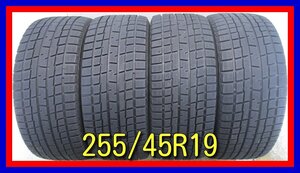 ■中古タイヤ■　255/45R19 104Q YOKOHAMA IG30 ティグアン パナメーラ等 冬タイヤ スタッドレス 激安　送料無料　B385