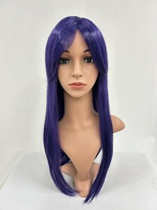 Wigs2you C-005 濃い紫色 コスプレウィッグ アニメ アイドル風 耐熱コスプレウィッグ★シンプルなロングスタイル