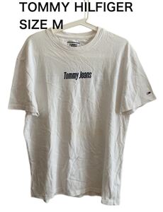 【送料無料】中古 TOMMY HILFIGER トミーヒルフィガー 半袖 Tシャツ ロゴ プリント サイズM