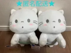 未使用　サンリオ　ニャニィニュニェニョン　ぬいぐるみ　緑　水色　2点　まとめ売り