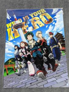 ra51 ★クリアファイル★ 僕のヒーローアカデミア in 東京スカイツリータウン 　緑谷出久 轟焦凍 爆豪勝己 麗日お茶子 飯田天哉