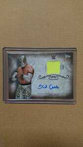 シンカラ SIN CARA 直筆サインカード (67/99) topps 2016 WWE CMLL ファンタスティカマニア ミスティコ 送料無料