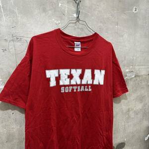 USA古着TEXAN テキサス ソフトボール チームTシャツ