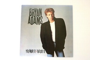 【USED】美品★ブライアン アダムス / Bryan Adams ★YOU WANT IT YOU GOY IT【レコード】 LP◆ 新品同様 洋楽 音楽 MUSIC