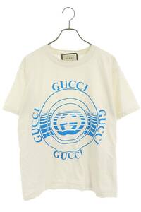 グッチ GUCCI 20AW 616036 XJCSQ サイズ:M ディスクプリントTシャツ 中古 OM10