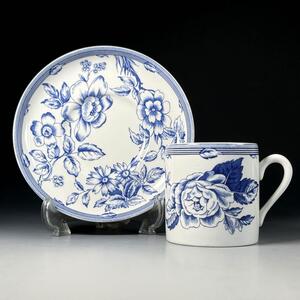 【超美品】英国 ビンテージ Spode スポード CLIFTON クリフトン ローラアシュレイ キャビネットカップ カップソーサー Laura Ashley