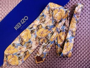 【在庫処分セール】●特売●FK0624●【KENZO】ケンゾー【花 植物 柄】ネクタイ●