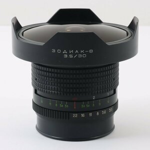 1円～ ZODIAK-8 ゾディアック レンズ 30mm F3.5 フィッシュアイ　【動作未確認品】