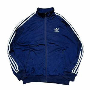 80s old vintage adidas 紺 トレフォイル ジャージ 紺 ファイヤーバード トラックトップ トラックジャケット アディダス ATP