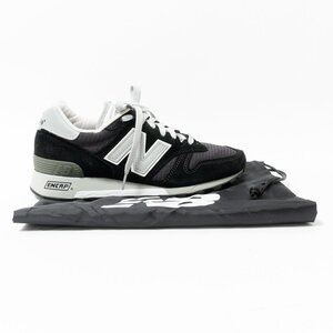 【1円スタート】new balance ニューバランス M1300AE スニーカー スエード/メッシュ ベーシック 黒 ブラック 24.5 USA製 ユニセックス 靴