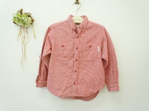 ベビーピンクハウス BABY PINK HOUSE Ｓ 100ｃｍ 長袖シャツ 赤チェック