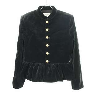 CELINE セリーヌ 21AW Chasseur Jacket ベルベットジャケット 2V81D226D ブラック 40 ITWUQ54CFKKQ