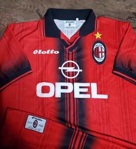 [値下げ交渉] 1997-98 ACミラン Lotto 4th MADE IN ITALY 検/97 1998 ACM MILAN MALDINI DESAILLY SAVICEVIC WEAH フォース イタリア製 Y2K