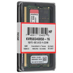 Kingston製 KVR56S46BS8-16 SODIMM DDR5 PC5-44800 16GB [管理:1000028948]